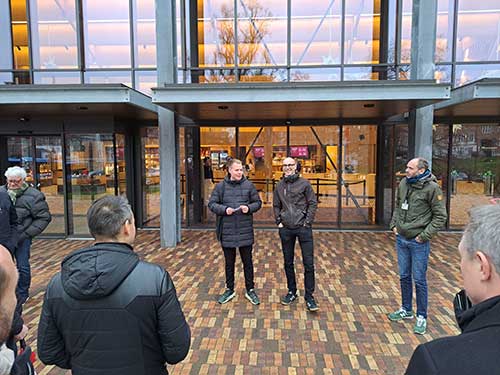 Ralf Wagner fra Cubo Arkitekter og Jonas Rump Nielsen fra Den Gamle By fortalte om den nye hovedindgang.