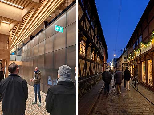 Belysningen i Den Gamle Bys nye hovedindgang og julestemning i de historiske gader.